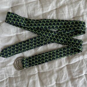 J.Crew silk D-ring belt